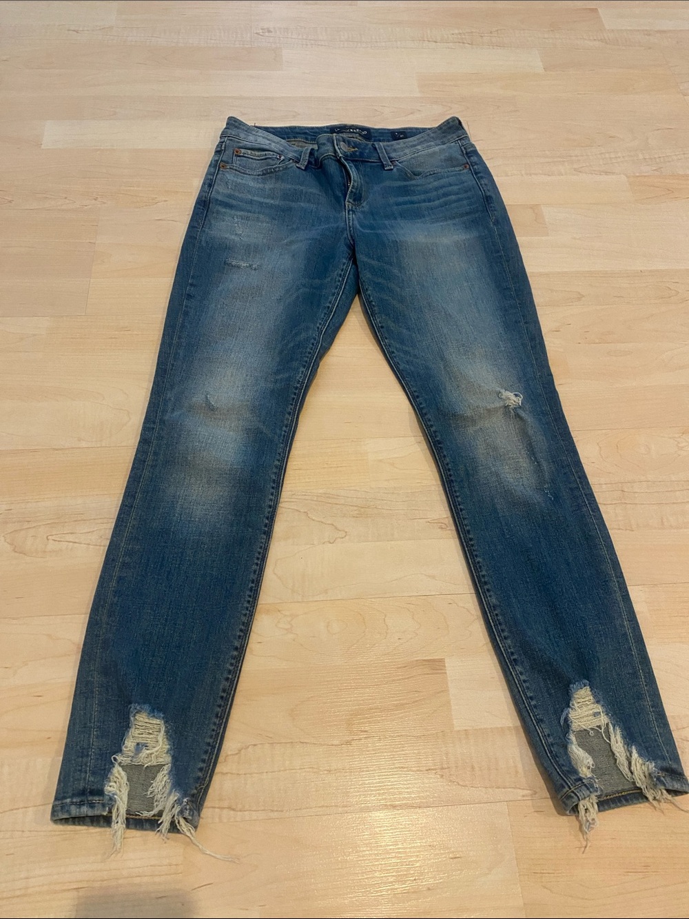 Lucky Brand Lolita Skinny Distressed Ankle Jeans Dark Wash Size 4/27